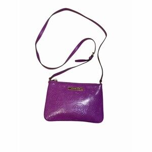 Michael Kors Purple Logo Crossbody Bag